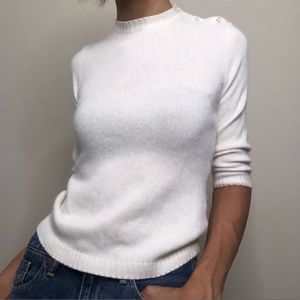 Vintage JCrew angora rabbit hair sweater!